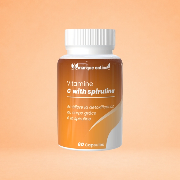 سبرولينا Spiruline Vitamine C 60gelules