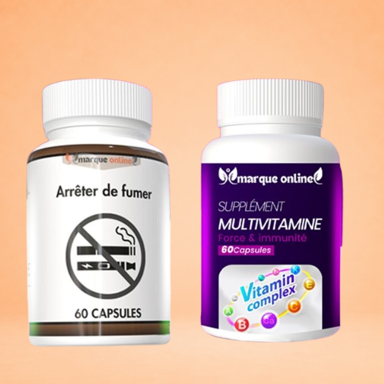 الإقلاع عن التدخين capsules60  et capsules multivitaminées
