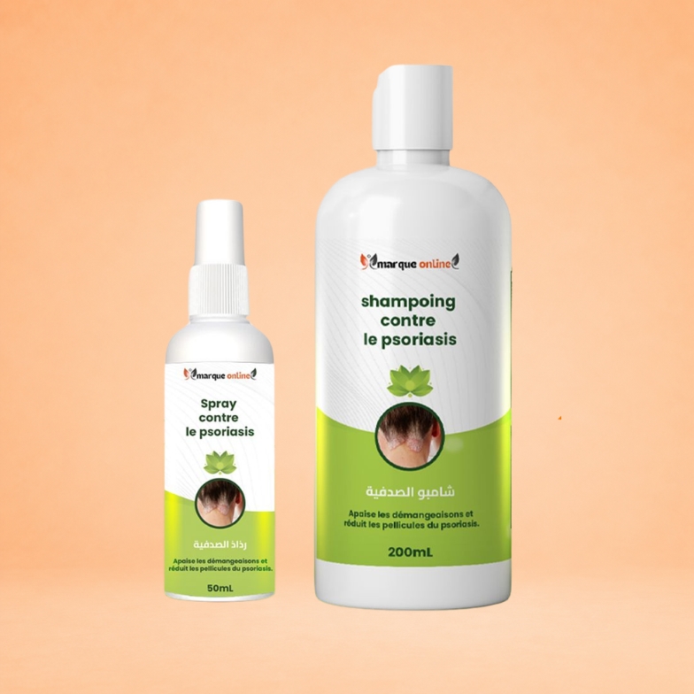 200ml شامبو ورشاش   ضد الصدفية والحكة     Shampoing spray anti-psoriasis
