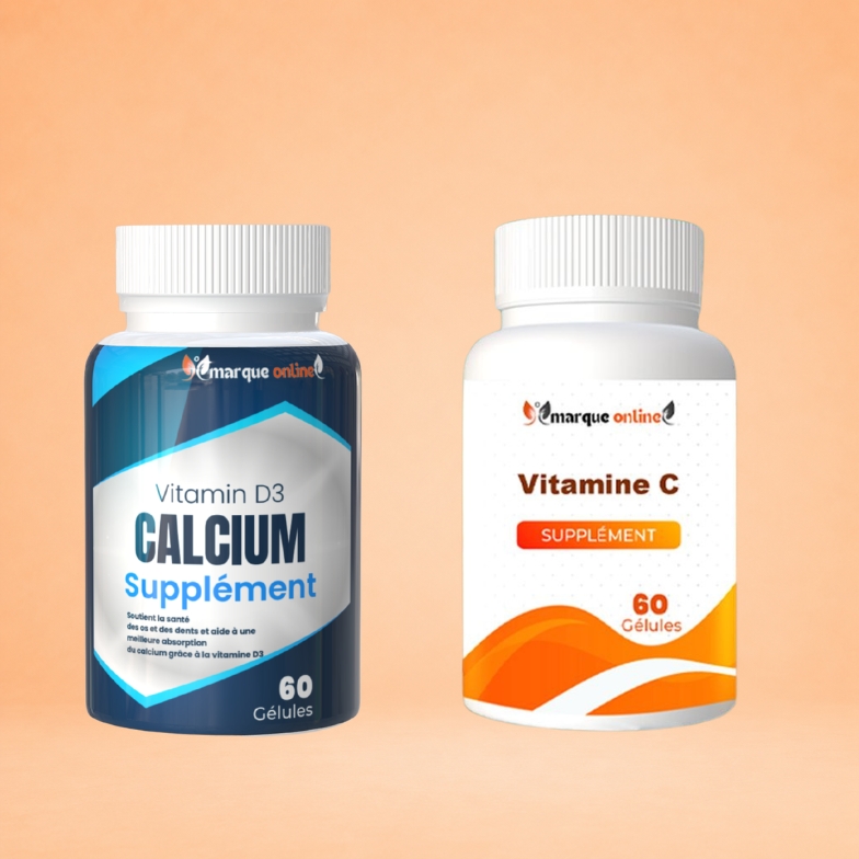فيتامين سي  كالسيوم Calcium vitamines B3 vitamines b3 60 gelules