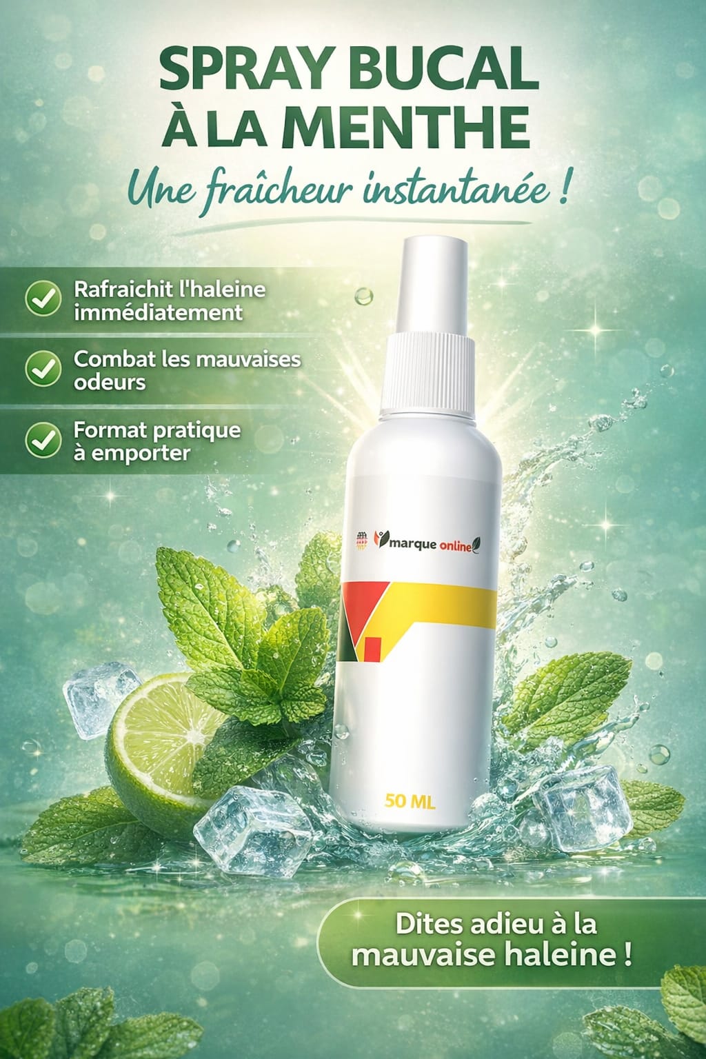 معطر ومعقم الفم بالنعناع