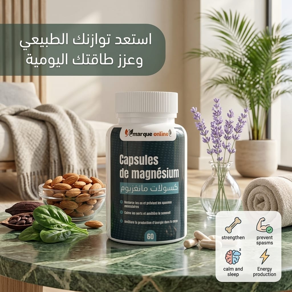 كبسولات مغنيسيوم magnésium 60gelules