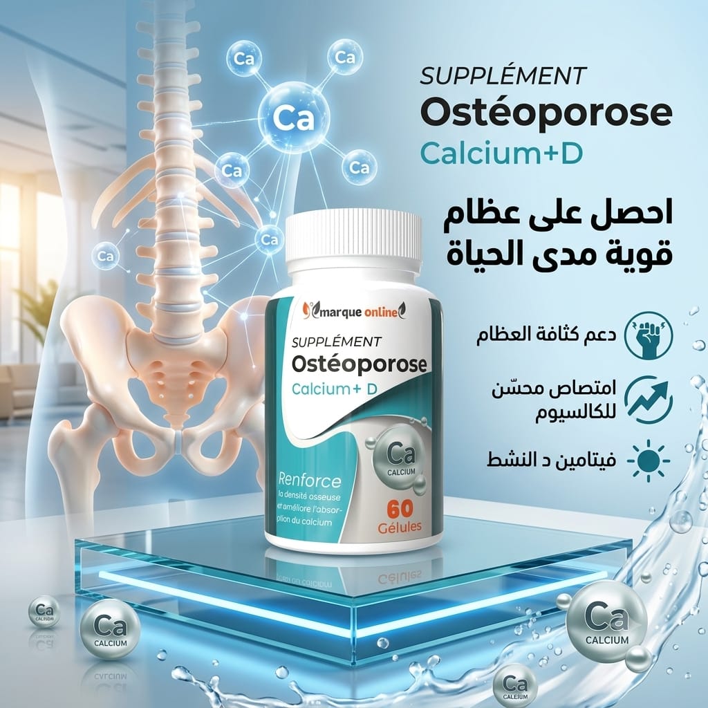 هشاشة عظام l'ostéoporose 60 gelules